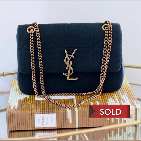 Yves Saint Laurent Handbags - Rare Authentic Saint Laurent Jamie Jersey, Algae/Bronze